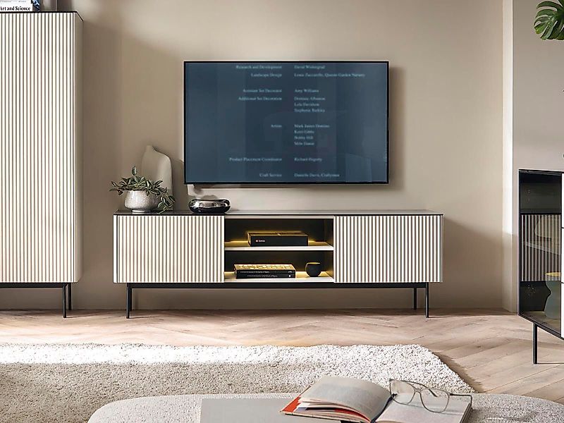 Compleo TV-Schrank mit Metallfüße, TV-Tisch mit günstig online kaufen