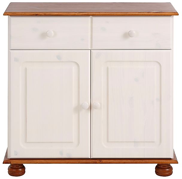 Home affaire Sideboard "Mette", Kommode mit gefrästen, kugelförmigen Füßen, günstig online kaufen