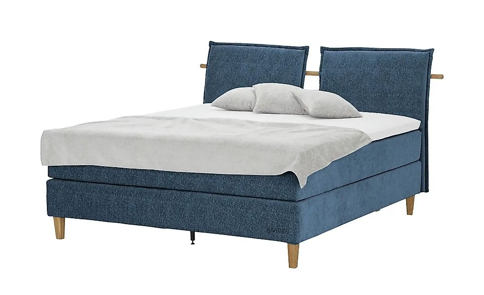 SKAGEN STUDIO Boxspringbett  Voodie ¦ blau ¦ Maße (cm): B: 182 H: 107 Bette günstig online kaufen