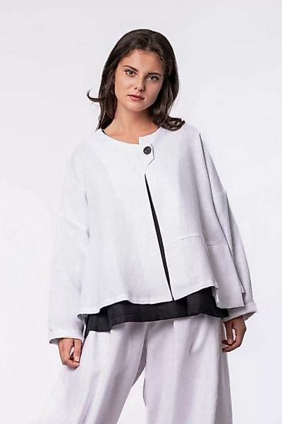 déjà vu Fashion Sommerjacke Alyans Jacke in Kastenform aus Leinen (1-St) günstig online kaufen