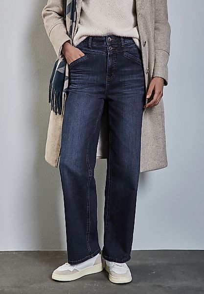STREET ONE Loose-fit-Jeans, High Waist günstig online kaufen