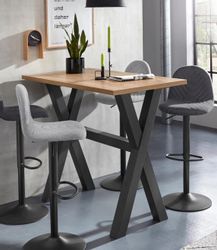 Mäusbacher Bartisch Gestell in X-Form (Breite 120, 140 oder 160 cm) günstig online kaufen