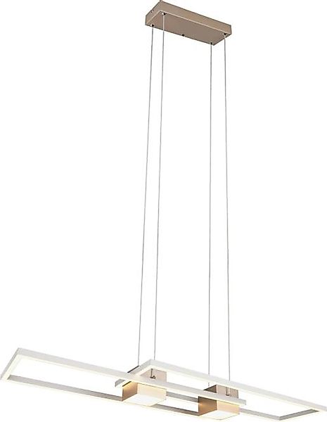 LED Pendelleuchte Alu Coffee / Warm Grey 1 Stück Metall Hellgrau, Hellbraun günstig online kaufen