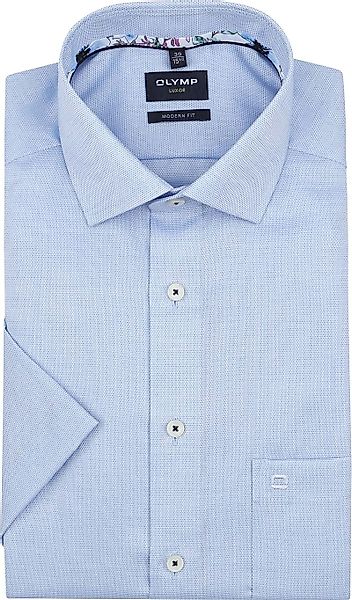 OLYMP Modern-Fit Kurzarm Blau - Größe 45 günstig online kaufen