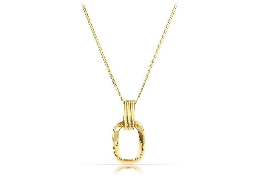 Made by Nami Kette mit Anhänger 925 Sterling Silber Damen Gold mit ineinand günstig online kaufen