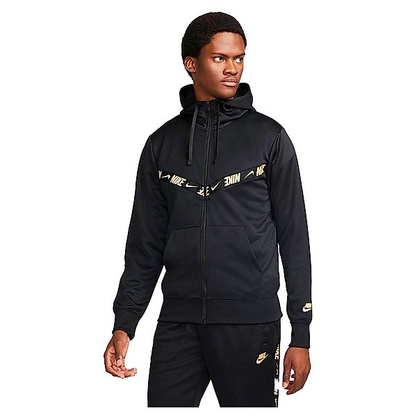 Nike Sportswear Repeat Pk Gold Sweatshirt Mit Reißverschluss XL Black / Met günstig online kaufen