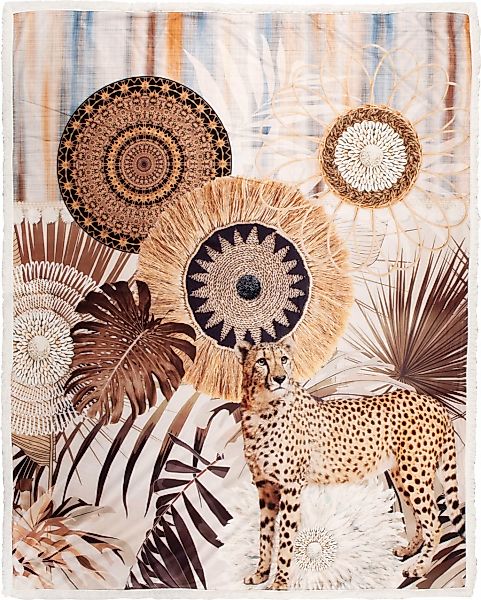 hip Plaid "Raeni" Sehr Weich, Kuscheldecke, 130x160 cm, Wendeoptik, Leopard günstig online kaufen