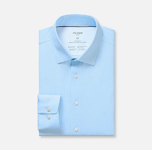 OLYMP Langarmhemd "Luxor 24/Seven" Businesshemd, Jersey, modern fit, New Ke günstig online kaufen