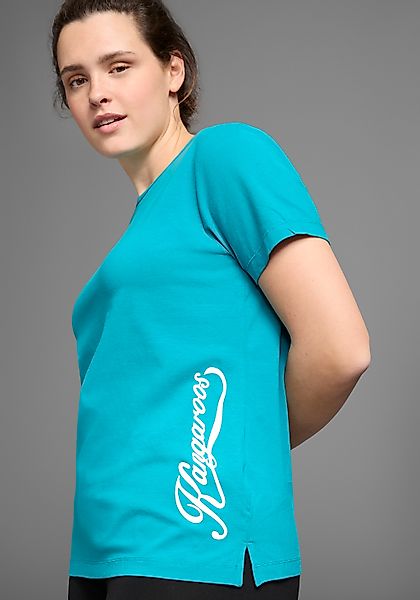 KangaROOS T-Shirt Kurzarm, figurumspielend, unifarben, Rundhalsausschnitt, günstig online kaufen