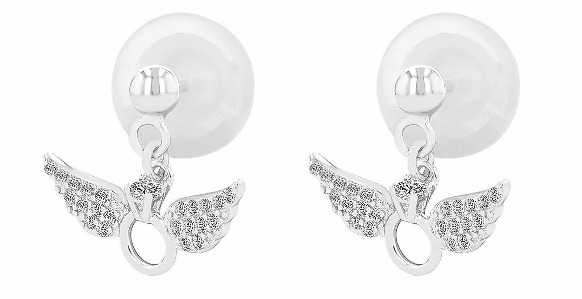 Adelia´s Paar Ohrhänger "Damen Ohrringe – Ohrstecker aus 925 Silber mit Zir günstig online kaufen