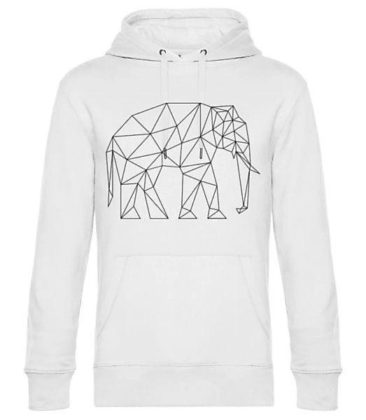 Polygon Elefant · Unisex Premium Hoodie günstig online kaufen