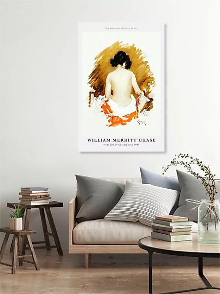 Poster / Leinwandbild - Nude By William Merritt Chase günstig online kaufen