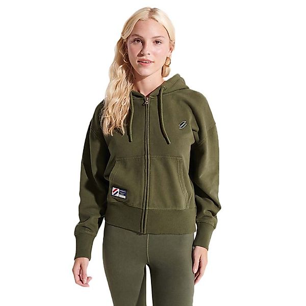 Superdry Code Essential Sweatshirt Mit Reißverschluss XS Dark Moss günstig online kaufen