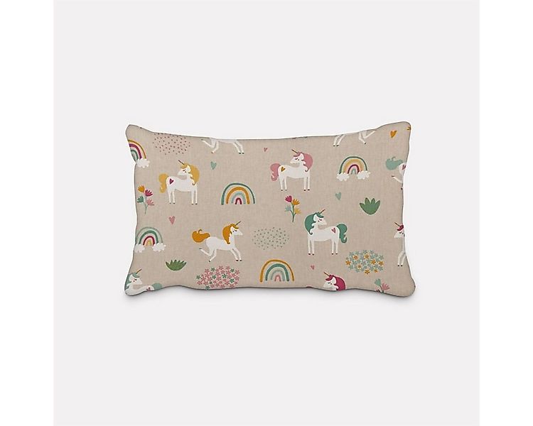 SCHÖNER LEBEN. Dekokissen SCHÖNER LEBEN. Kissenhülle Einhörner Regenbogen n günstig online kaufen