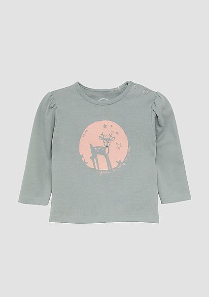 s.Oliver Langarmshirt T-Shirt mit Frontprint Glitzer günstig online kaufen