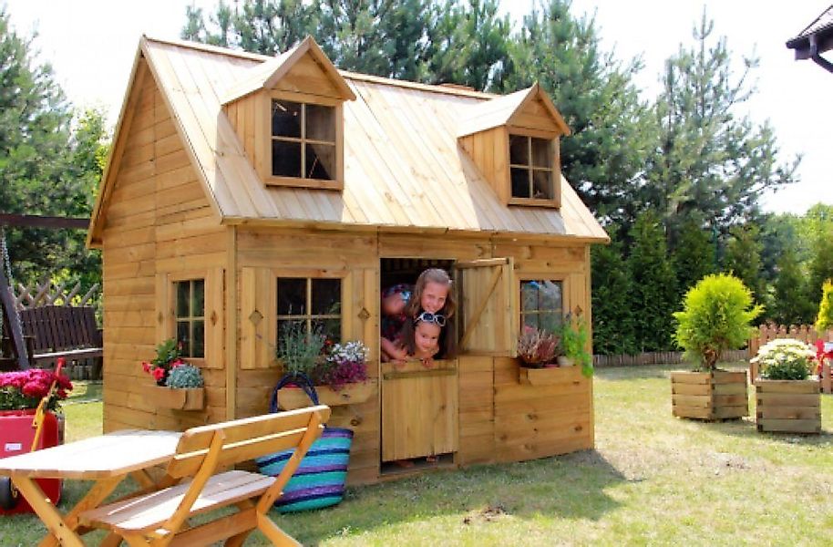 bv-vertrieb Spielhaus Kinderspielhaus Spielhaus Holz-Gartenhaus Spielhütte günstig online kaufen