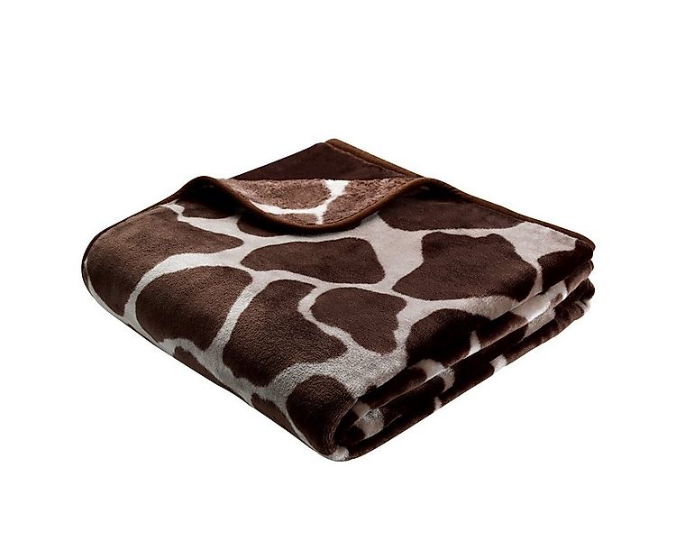Wohndecke Deluxe, Traumschloss, Tierfelloptik Giraffe günstig online kaufen