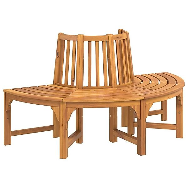 furnicato Baumbank Halbrund Ø160 cm Massivholz günstig online kaufen