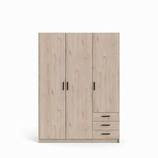 ebuy24 Kleiderschrank Spell Kleiderschrank 3 Türen und 3 Schubladen Hick günstig online kaufen