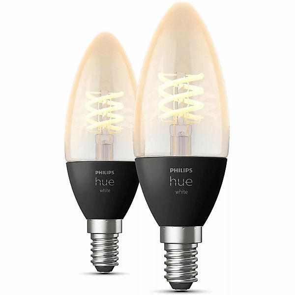 Philips Hue Bluetooth White LED E14 Kerze - B39 4,3W 300lm Doppelpack günstig online kaufen