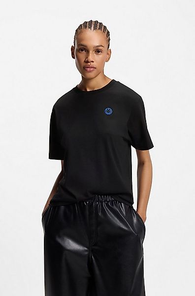 HUGO Blue T-Shirt Vintage Tee mit Logo-Badge günstig online kaufen