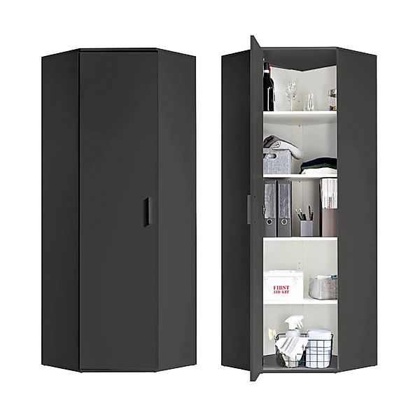 mokebo Mehrzweckschrank Der Lange Eckschrank (64x180 cm, mit 4 Einlegeböden günstig online kaufen