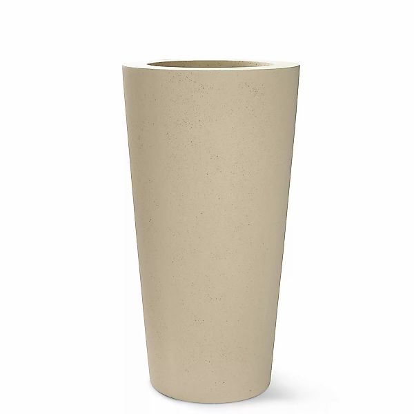 Polystone Conical Outdoor Bodenvase Ø 46 cm, Höhe 95 cm creme günstig online kaufen