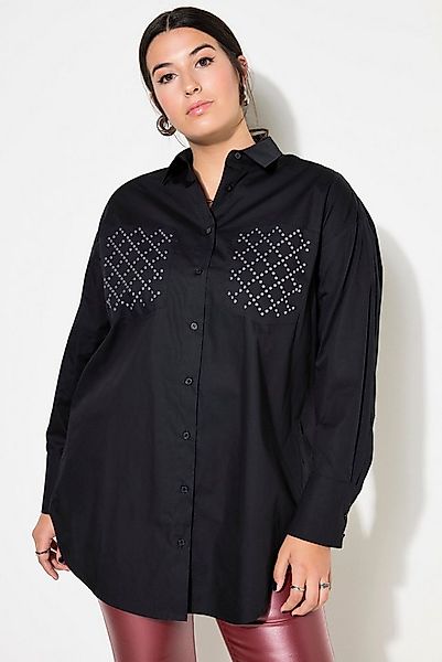 Studio Untold Hemdbluse Hemdbluse oversized Ziernieten-Taschen günstig online kaufen