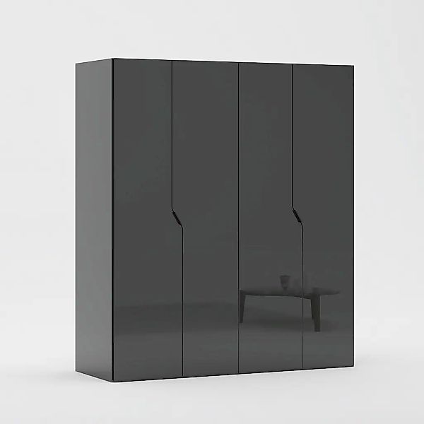 Home affaire Kleiderschrank "AMETISTA, Drehtürenschrank, designgeformten Fr günstig online kaufen