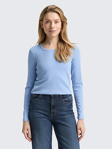 TOM TAILOR Langarmshirt T-Shirt Basic Slim günstig online kaufen
