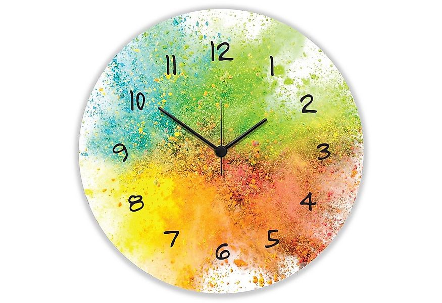 GRAVURZEILE Wanduhr GRAVURZEILE Wanduhr aus Holz Splash Love - Geräuscharm günstig online kaufen