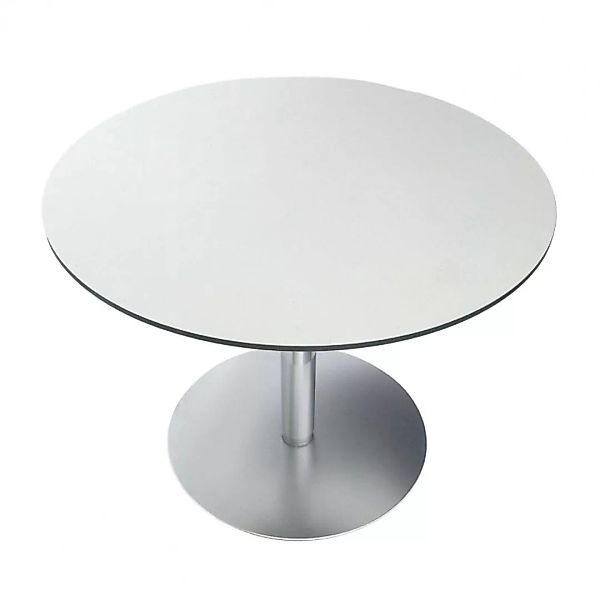 la palma - Rondó 120 Tisch - weiß/Tischplatte Laminat 0,9/H x Ø 73x120cm/Ge günstig online kaufen