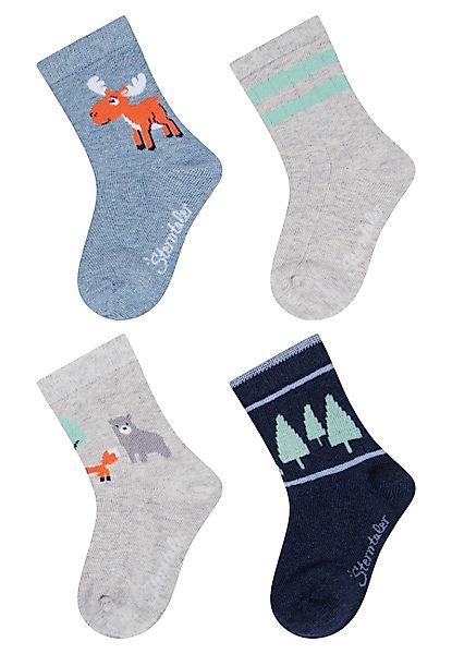 Sterntaler® Feinsöckchen Sterntaler® Socken 4er-Pack Elch günstig online kaufen