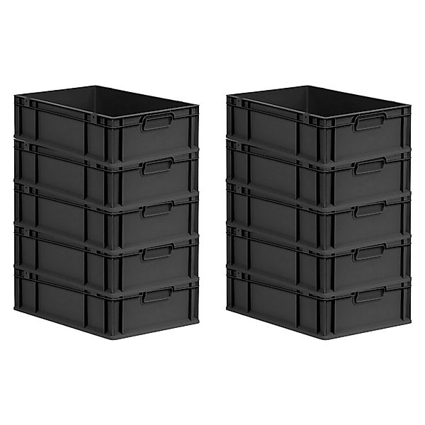 PROREGAL SparSet 10x Eurobox Nextgen Grip HxBxT 17x40x60cm 34 Liter Griffe günstig online kaufen