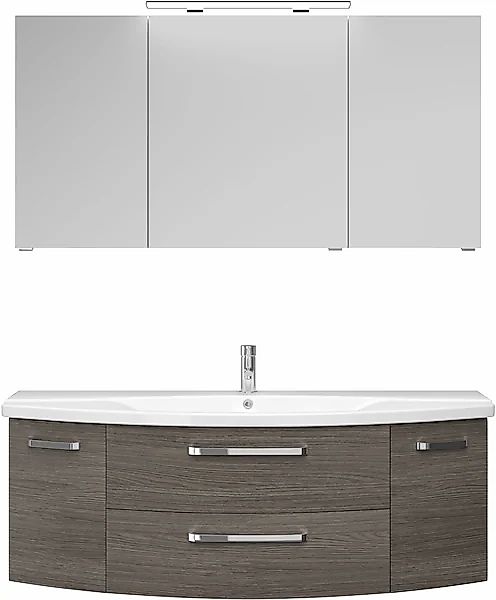 Saphir Badmöbel-Set »Serie 4010 2-teilig Keramik-Waschtisch mit LED-Spiegel günstig online kaufen