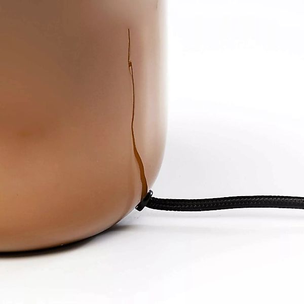 KARE Tischlampe Mushroom, braun, Stahl emailliert Höhe 27 cm günstig online kaufen