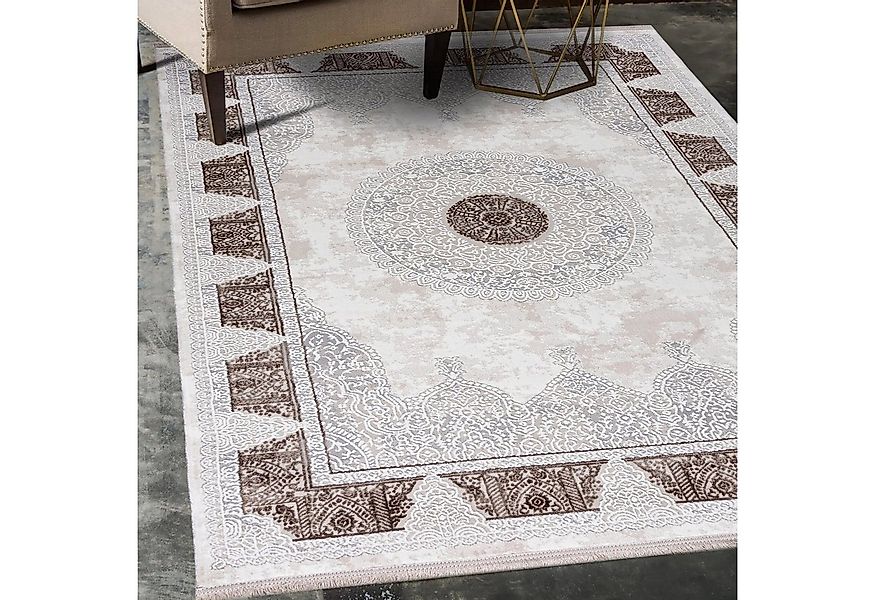 Mazovia Orientteppich Orientalisch Teppich mit Fransen, 160 x 230 cm, Kurzf günstig online kaufen