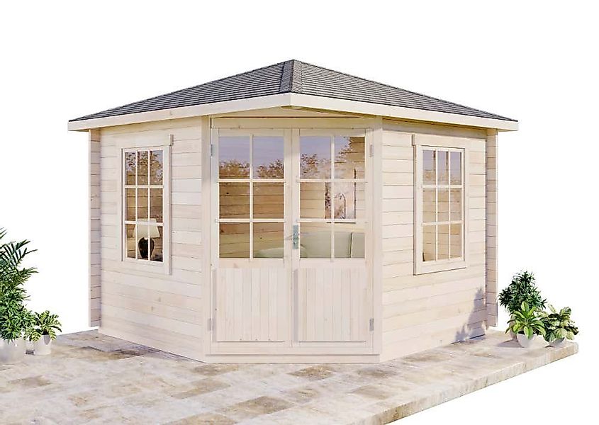 Alpholz Gartenhaus 5-Eck Monica mit Boden, günstig online kaufen