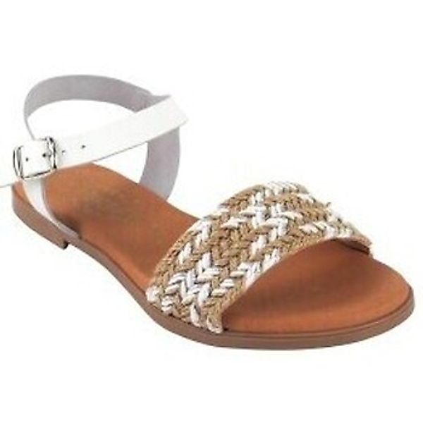 Duendy  Schuhe 3743 weiße Damensandale günstig online kaufen
