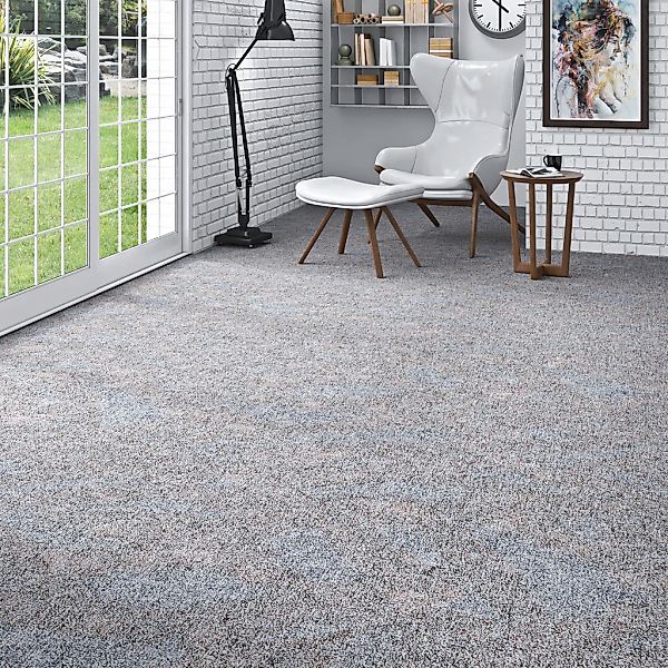 my home Teppichboden "Caio, Schlinge" rechteckig 8 mm Höhe meliert, Breite günstig online kaufen