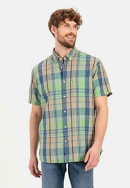 camel active Kurzarmhemd aus Leinenmix Button-Down günstig online kaufen