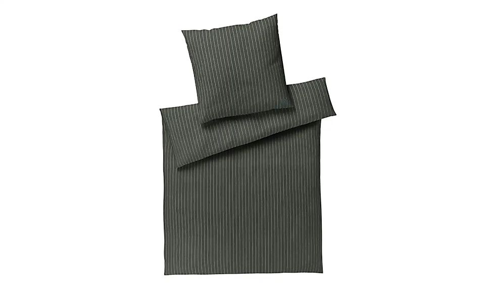 JOOP! Mako-Satin Bettwäsche  Soft Stripes ¦ grün ¦ Maße (cm): B: 135 Bettwa günstig online kaufen