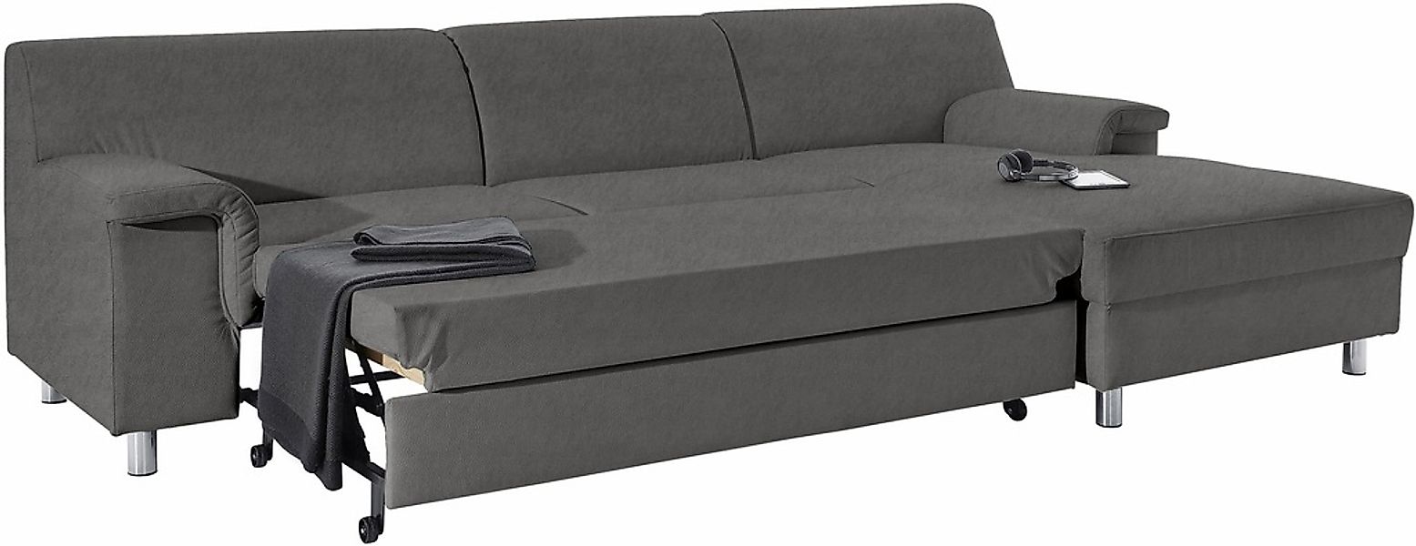 INOSIGN Ecksofa »Jamie, modern und elegant, Fußhöhe 9cm, L-Form,«, wahlweis günstig online kaufen