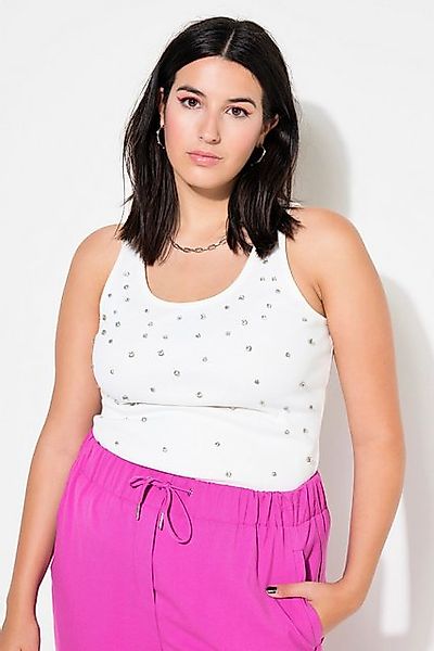 Studio Untold Longtop Ripptop Slim Shape Vintage Look Strass günstig online kaufen