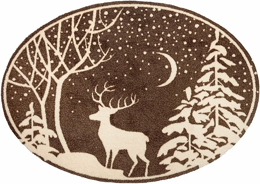 wash+dry by Kleen-Tex Fußmatte "In the Moonlight" rechteckig 8 mm Höhe günstig online kaufen