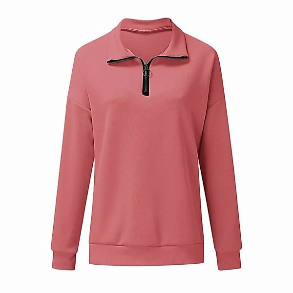 ZWY Sweatshirt Damen-Langarm-Workout-Mode-Pullover-Langarmshirt günstig online kaufen