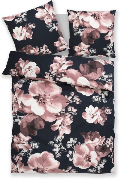 Home affaire Bettwäsche "MELINA" 2 tlg. florale Bettwäsche mit Reißverschlu günstig online kaufen
