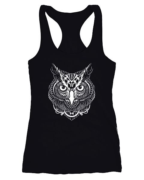 Neverless Tanktop Damen Tank-Top Eule Racerback günstig online kaufen