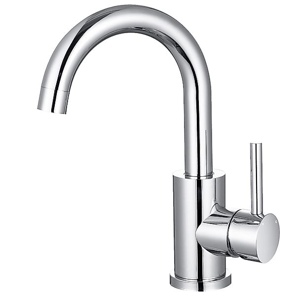 AICA Wasserhahn Chrom Bad Hoch Waschtischarmatur Auslauf Höhe 158mm Waschbe günstig online kaufen