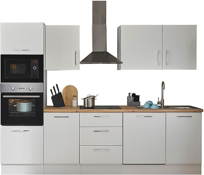 BASIC by Balculina Küchenzeile »Turin«, Breite 280 cm, wahlweise mit E-Gerä günstig online kaufen